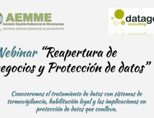 Webinar – Reapertura de negocios y protección de datos